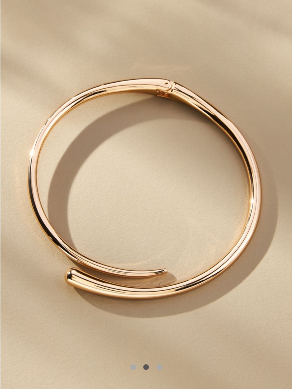 Anthropologie Chunky Molten Choker Necklace